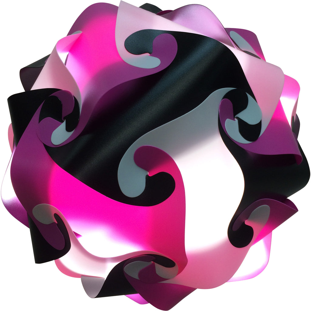 LuvALamps White/Pink/Black Kit with lights on