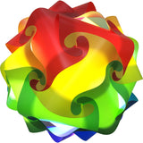 LuvALamps Rainbow Kit in Sphere with lights on
