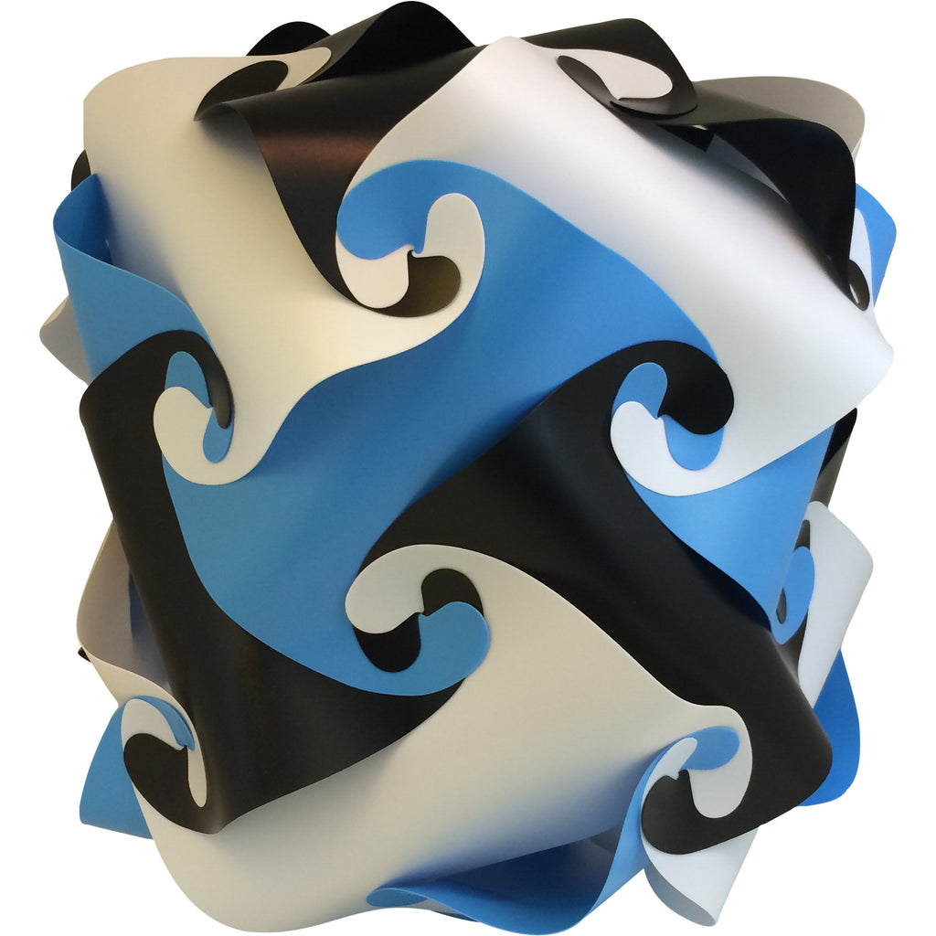 LuvALamps White/Black/Light Blue Kit in cube