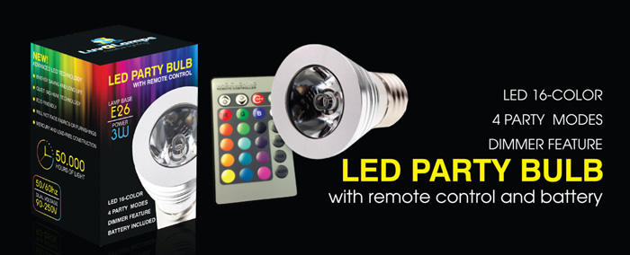 LuvALamps LED Party Bulb